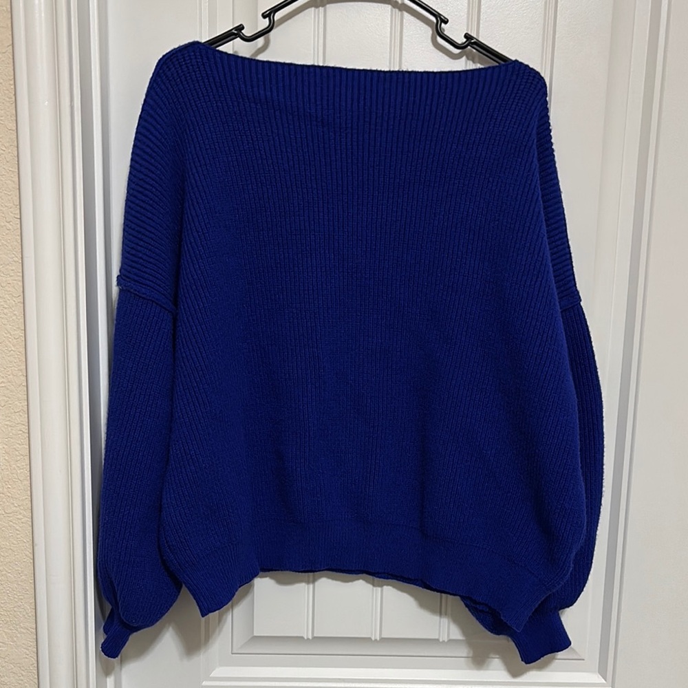 Perfectly Priscilla Women's Blue Sweater